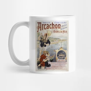 Arcachon France Vintage Poster 1896 Mug